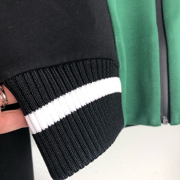 MICHI Carve Jacket Cropped Scuba Ribbed Track Colorblock Stripe - Picture 13 of 16